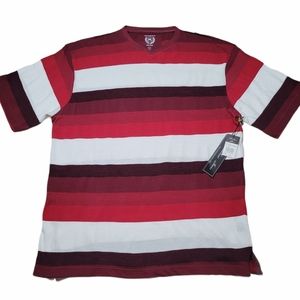 Men's Knockout Jeans V-Neck Striped T-Shirt NWT 2X